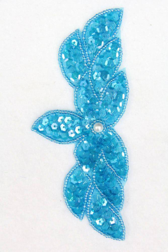 Fliege türkis ca. 13x6cm