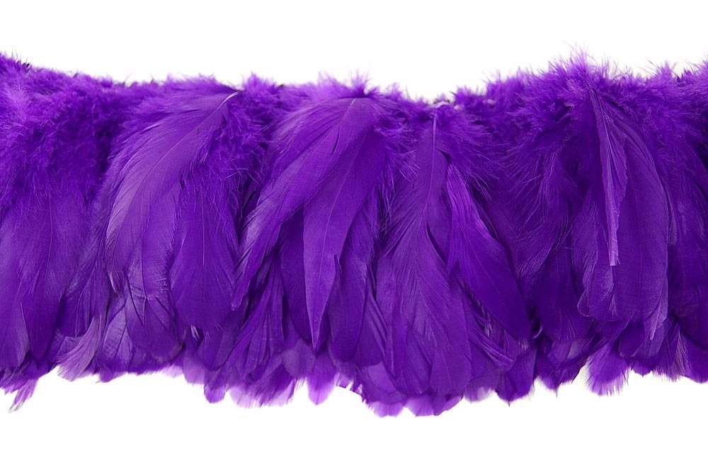 Cock Tails 10-15cm purple, Strung Rowed