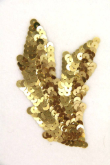 Schwinge klein gold rechts ca. 9x5cm