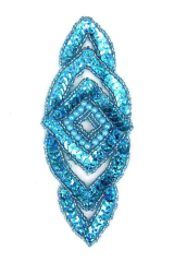 Raute türkisholo ca. 15x6cm