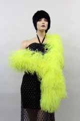 Ostrich Boa Dance Sport lime by meter