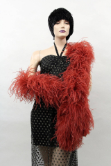 Ostrich Boa Dance Sport rust by meter