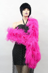 Ostrich Boa Dance Sport hothotpink by meter