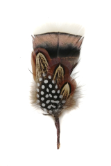 Hutfeder 58 Pute Perlhuhn Wildfasan