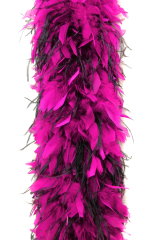 Chandellenboa 1200F hothotpink + 2-fach Strauß schwarz